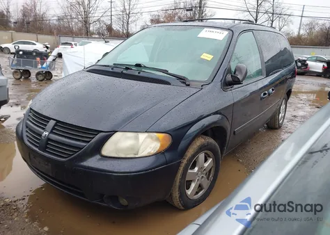2007 Dodge Grand Caravan Sxt из США, поврежденный, VIN 2D4GP44L87R113297
